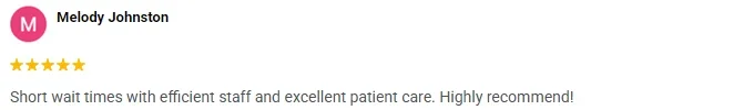 A 5-star Google review of OneHealth Chiropractic - Yukon praising the excellent patient care